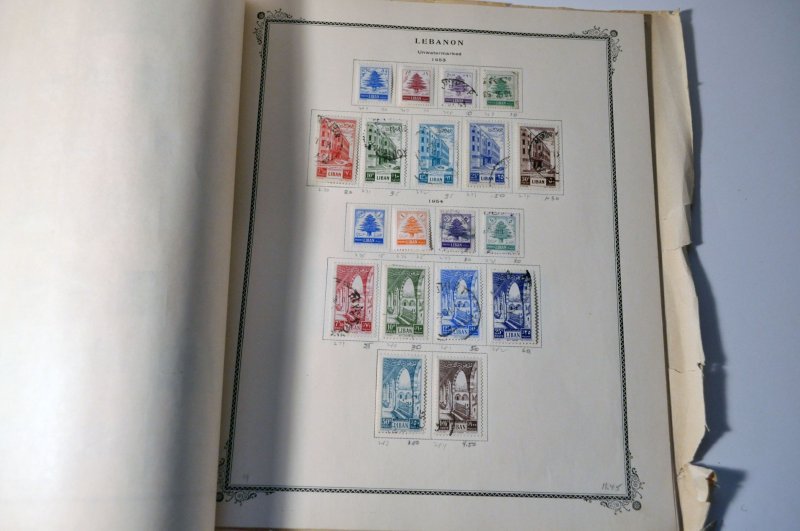 Lebanon Stamp Collection on 22 Scotts Pages Mint & Used - 1924-60s Liban Stamps