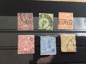 North German District 1868 used rouletted stamps Ref 57403