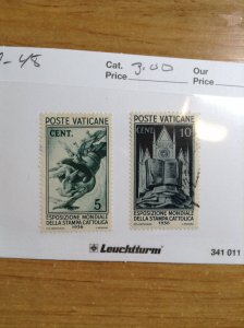 Vatican City Sc # 47-48  Used