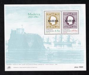 Portugal Madeira #66-67a  MNH 1980 sheet  old Madeira stamps