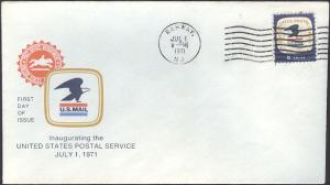 #1396 NJ, Rahway 7-1-71 USPS FDC