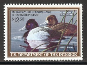 United States Scott RW56 MNHOG - 1989 $12.50 Lesser Scaup - CV $20.00