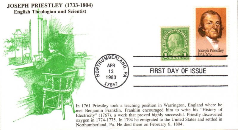 #2038 Joseph Priestley Combo KMC FDC