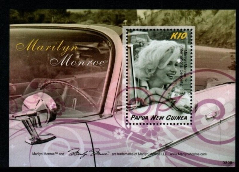 PAPUA NEW GUINEA SGMS1262 2008 MARILYN MONROE COMMEMORATION MNH