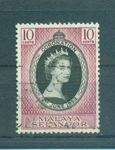 Malaya - Selangor sc# 101 (2) used cat value $.25