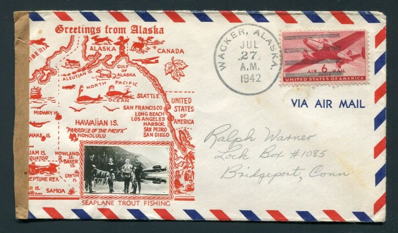 1942 Seaplane Trout Fishing - Wacker, Alaska to Bridgeport, CT - Censored