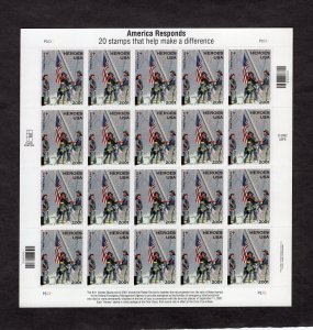 B2 America Responds, MNH sheet/20 (#P3333)