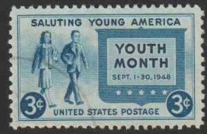 SC# 963 - (3c) -  Salute to Youth - Used Single