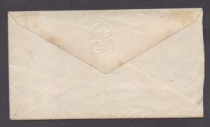 **US 19th Century Cover SC# 147 Atkinson Depot, NH, 4/10/1873 Green CDS, DPO1 