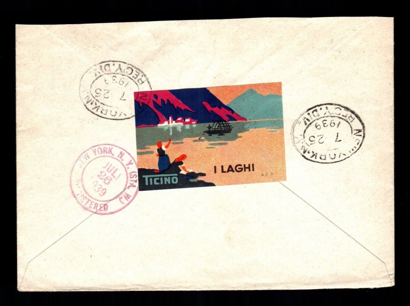 Switzerland  261-263  cover used    cat $ 69.00 aaaa