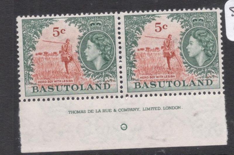 Basutoland SG 74 Imprint Pair MNH (3dlx)