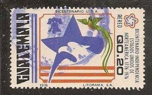 Guatemala  Scott   C599   USA Independence      Used