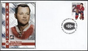 CANADA POST # 2786b.3 HONOURS DOUG HARVEY of the MONTREAL CANADIANS - FDC #3