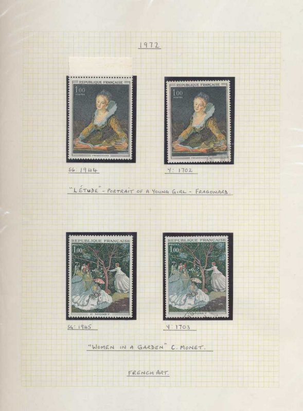 France 1972 MNH Used Art Cycling(Apx 80+)Covers Cards Silks (67)1.5kg( GM1751)