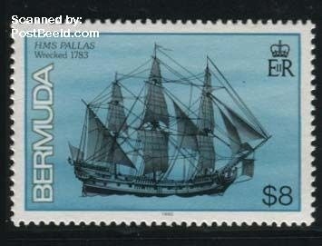 Bermuda 1992, 8$, Stamp out of set, MNH