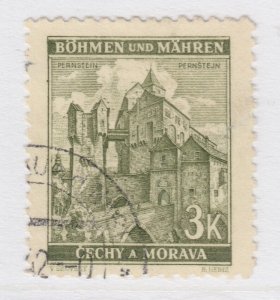 Czechoslovakia Ger. 1942 BOHEMIA & MORAVIA 3k Used A25P41F19190 Protectorate-