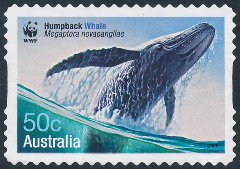 Australia 2006 50c Endangered Species, Whales - Humpback Whale S/A SG2665 Used 2