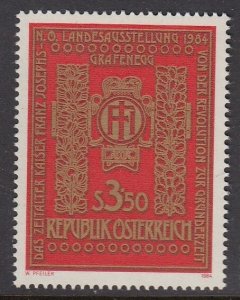 Austria 1275 Exhibition mnh