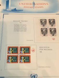 UNITED NATIONS MINT COLLECTION ON ALBUM PAGES