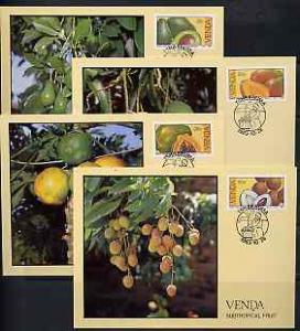 Venda 1983 Subtropical Fruit set of 4 each on maximum car...