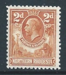 Northern Rhodesia #4 MH 2p King George V Defin.