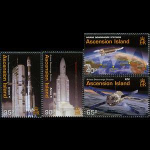 ASCENSION 2003 - Scott# 818-21 Space-Ariane Set of 4 NH
