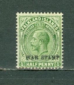 FALKLAND 1918 WAR TAX #MR1 MNH...$0.55