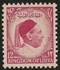 Libya #140 (SG #181) VF MNH - 1952 12m King Idris