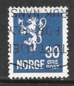 Norway 122: 30o Lion Rampant, used, F-VF