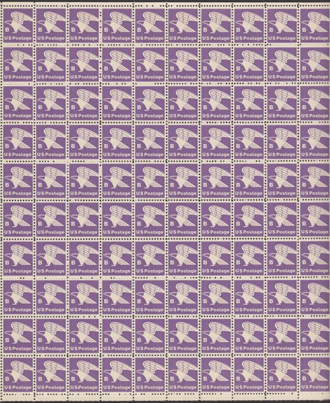 US #1818  B postage rate  Full sheet of 100 -MNH