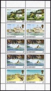 Guernsey 292a sheet,MNH.Michel H-Blatt 24. Ft.Grey,Petit Port,Russel,Herm