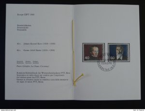 Europa Cept 1980 FDC PTT folder Switzerland