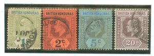 British Honduras #58-61 Used Single (Complete Set)