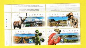 CANADA SCOTT#1742A 1998 45c SCENIC HIGHWAYS PLATE BLOCK U/L - MNH