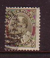 Canada Sc94 1904 20c Edward VII stamp used