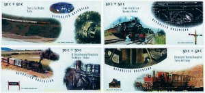 57262 MNH ARGENTINA 1997 140 ANIVERSARIO DEL FERROCARRIL EN ARGENTINA