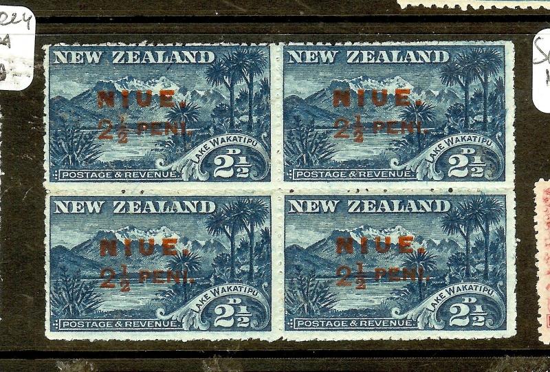 NIUE   (P1603B) SG20 BL OF 4  MNH