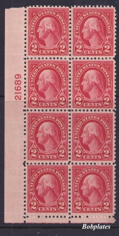 BOBPLATES US #634 Washington Lower Left Plate Block of 8 21689 F-VF NH DCV=$15