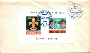Haiti 1952 FDC - 2nd Anniversary of the Scouts of Haiti - F12714