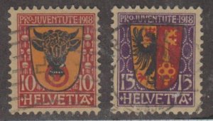 Switzerland Scott #B10-B11 Stamps - Used Set