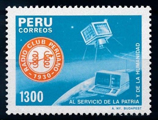 [66087] Peru 1985 Space Travel Weltraum Satellite  MNH