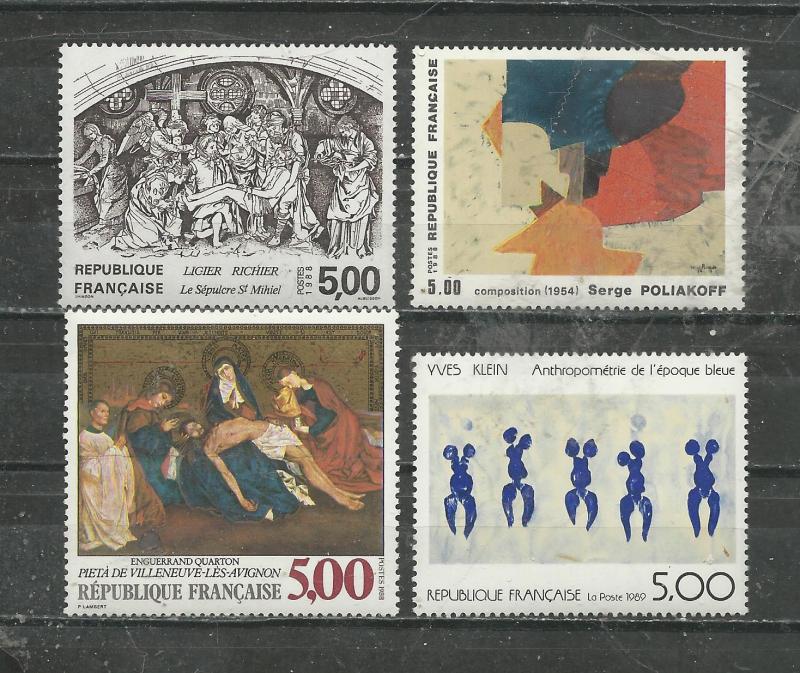 France Scott catalogue # 2132-2135 Unused Hinged