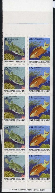 Marshall Islands 174b Booklet MNH Fish