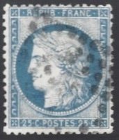 France #58 (1871) used, avg., no faults Ceres