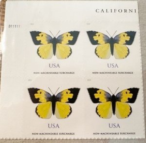 US# 5346 Non Machineable Surcharge Dogface Butterfly plate block 2019 Mint NH
