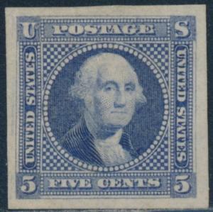 #115-E2c DIE ESSAY ON PROOF PAPER (DEEP BLUE) CV $600 BT493