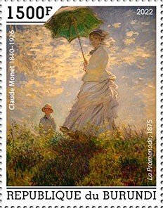 BURUNDI - 2022 - Claude Monet - Perf Single Stamp - Mint Never Hinged