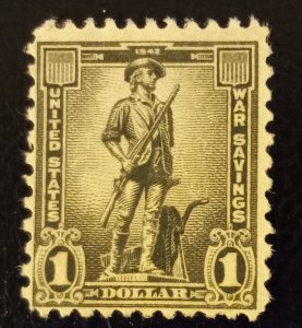 US Scott WS10 $1 Minute Man - War Stamp MNH , NO GUM VF