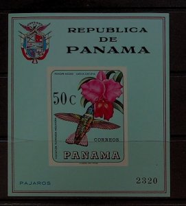PANAMA Sc 478A NH SOUVENIR SHEET OF 1967 - BIRDS
