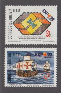 Bolivia Scott #845-846 MH